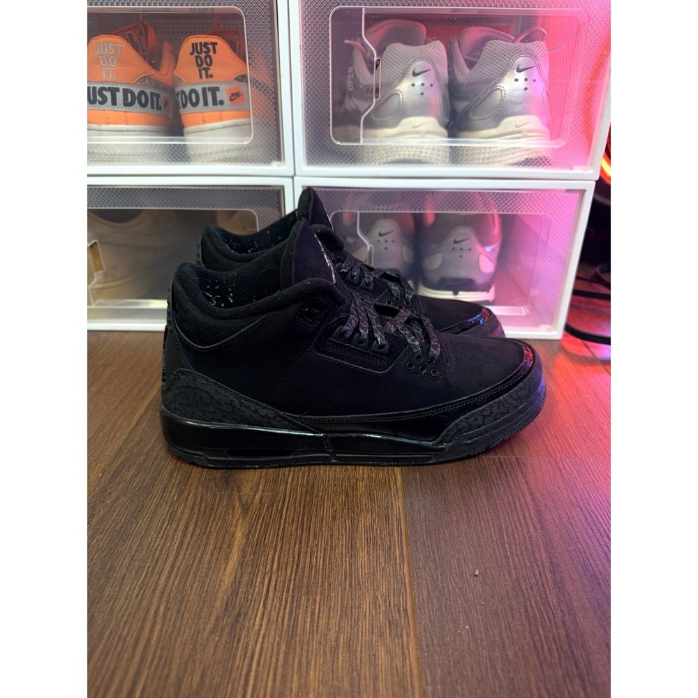 Size 7 - Air Jordan 3 Retro 2025 Black Cat CT8532-001 Sneaker Men Black Suede